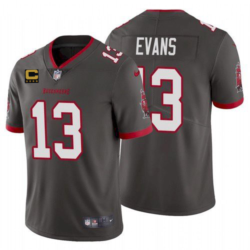 Tampa Bay Buccaneers 2022 #13 Mike Evans Black With 4-Star C Patch Vapor Untouchable Limited Stitched Jersey