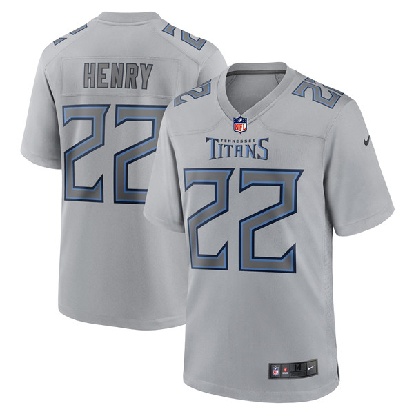 Tennessee Titans #22 Derrick Henry Grey Stitched Jersey