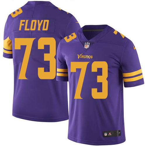 Vikings #73 Sharrif Floyd Purple Stitched Limited Rush Nike Jersey