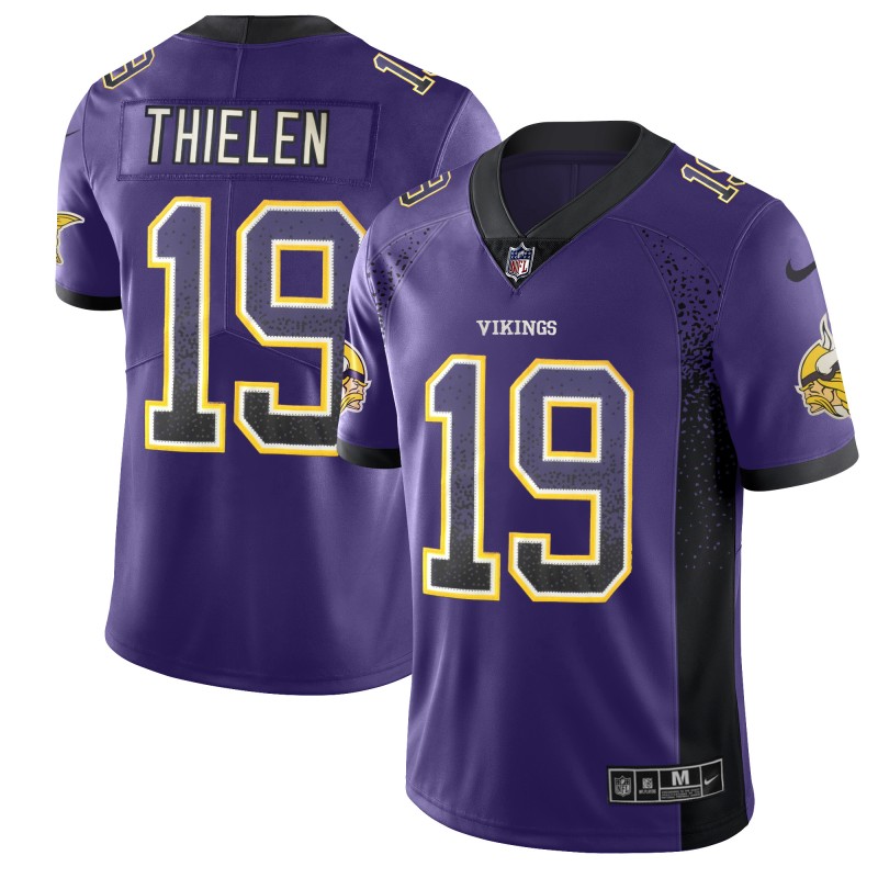 Vikings #19 Adam Thielen Purple 2018 Drift Fashion Color Rush Limited Stitched Jersey