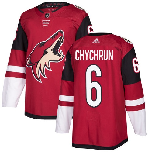 Arizona Coyotes #6 Jakob Chychrun Burgundy Red 2018 Season Home Stitched Adidas Jersey