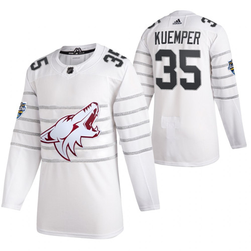 Arizona Coyotes #35 Darcy Kuemper White All Star Stitched Jersey
