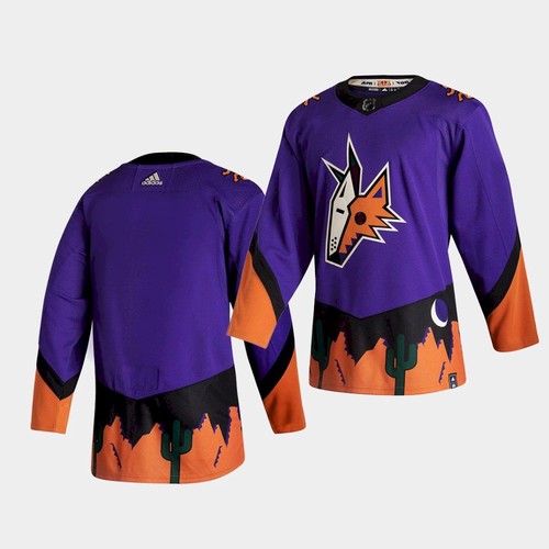 Arizona Coyotes Blank Purple 2020-21 Reverse Retro Stitched Jersey