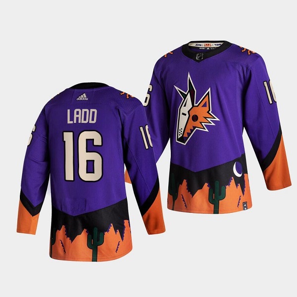 Arizona Coyotes #16 Andrew Ladd Purple Stitched Jersey