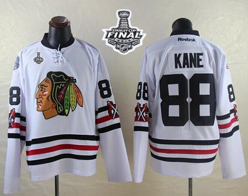 Blackhawks #88 Patrick Kane White 2015 Winter Classic 2015 Stanley Cup Stitched Jersey