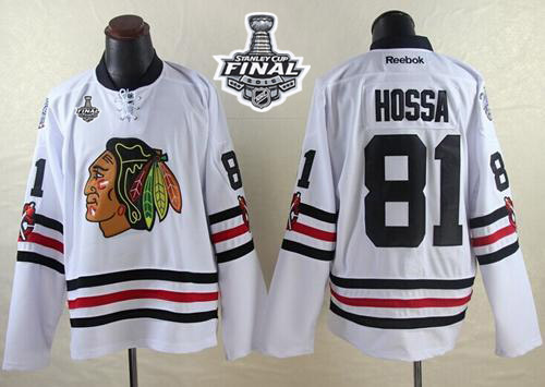 Blackhawks #81 Marian Hossa White 2015 Winter Classic 2015 Stanley Cup Stitched Jersey