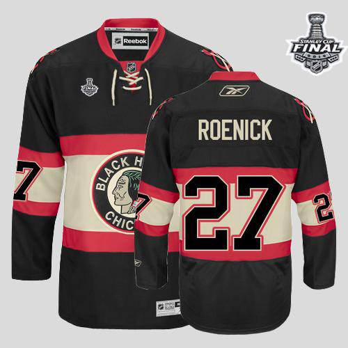 Blackhawks #27 Jeremy Roenick Black New Third 2015 Stanley Cup Stitched Jersey