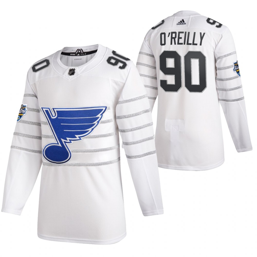 St. Louis Blues #90 Ryan O Reilly 2020 White All Star Stitched Jersey