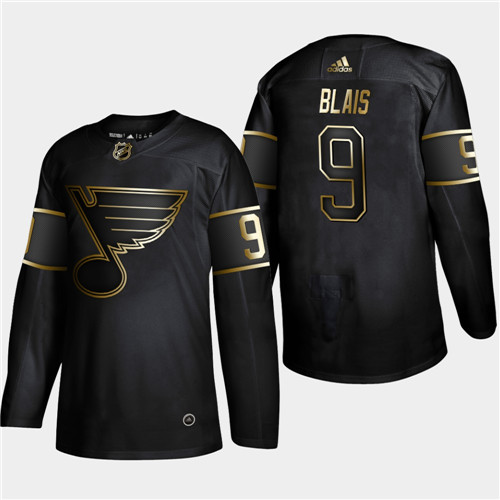 St. Louis Blues #9 Sammy Blais 2019 Black Golden Edition Stitched Jersey