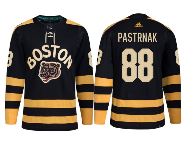 Boston Bruins #88 David Pastrnak Black Classic Primegreen Stitched Jersey