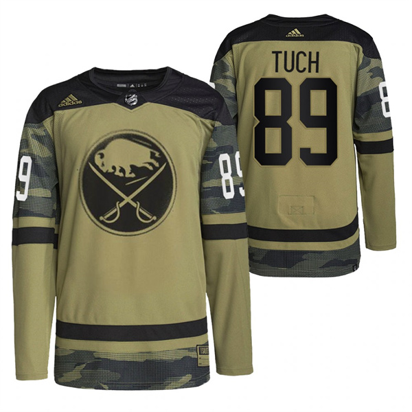 Buffalo Sabres #89 Alex Tuch 2022 Camo Military Appreciation Night Stitched Jersey