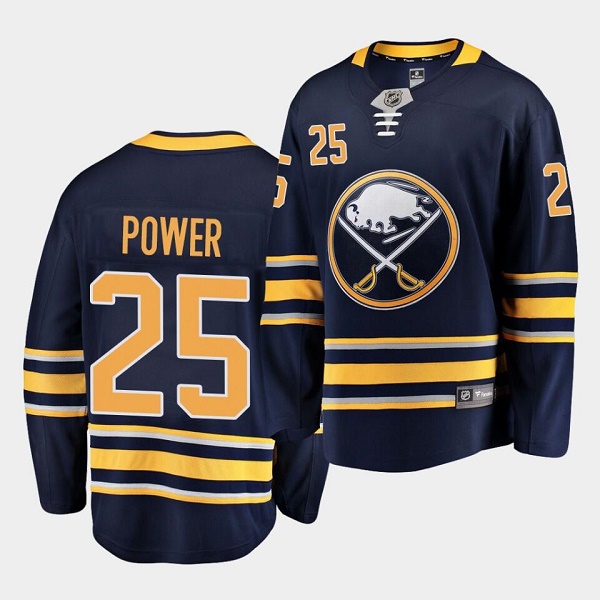 Buffalo Sabres #25 Owen Power Navy Stitched Jersey