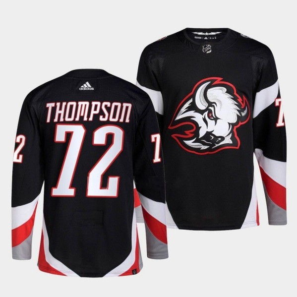 Buffalo Sabres #72 Tage Thompson Black 2022 23 Stitched Jersey