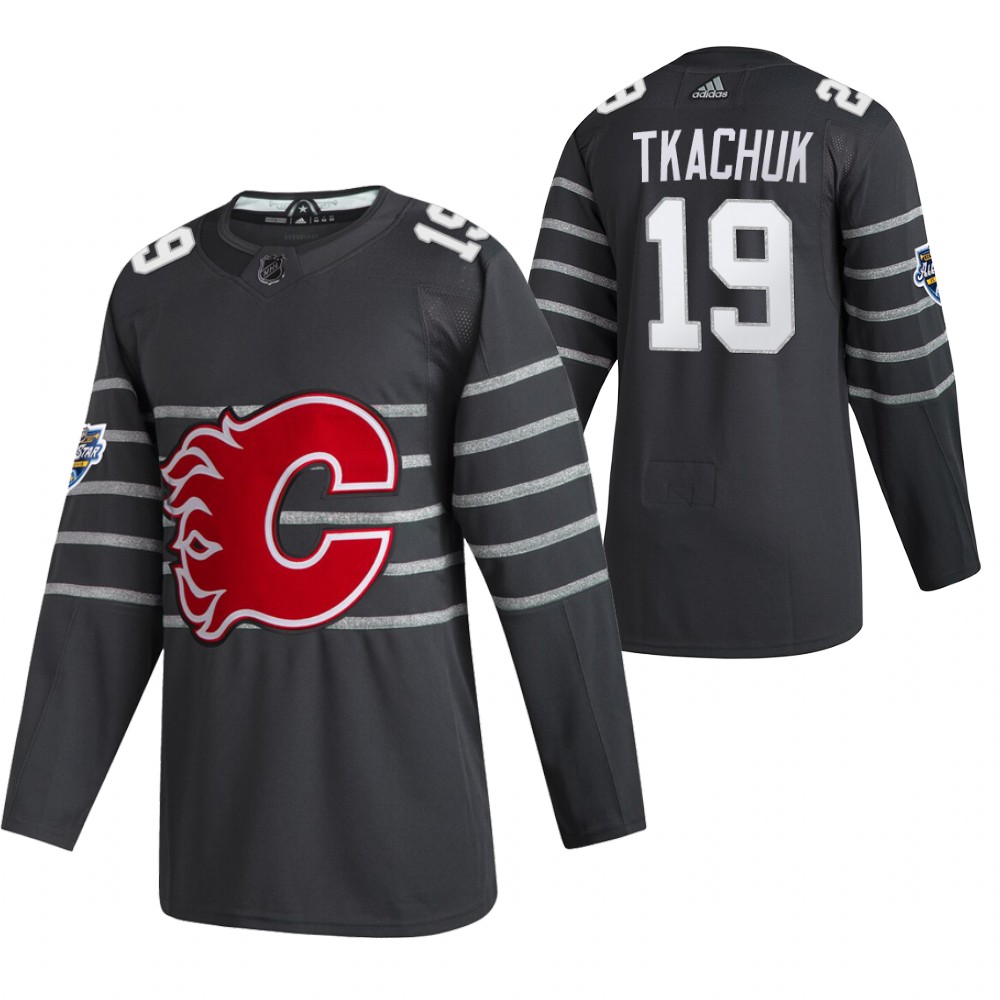 Calgary Flames #19 Matthew Tkachuk 2020 Grey All Star Stitched Jersey