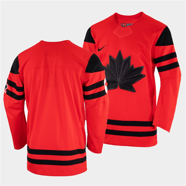 Canada Blank 2022 Beijing Winter Olympic Red Stitched Jersey