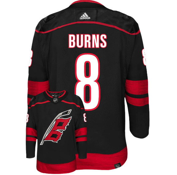 Carolina Hurricanes #8 Brent Burns Black Stitched Jersey