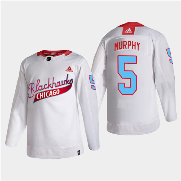 Chicago Blackhawks #5 Connor Murphy 2022 Community Night White Stitched Jersey
