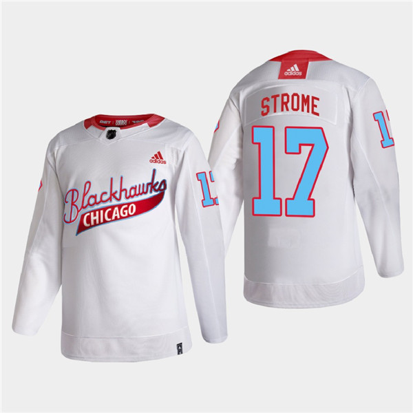 Chicago Blackhawks #17 Dylan Strome 2022 Community Night White Stitched Jersey