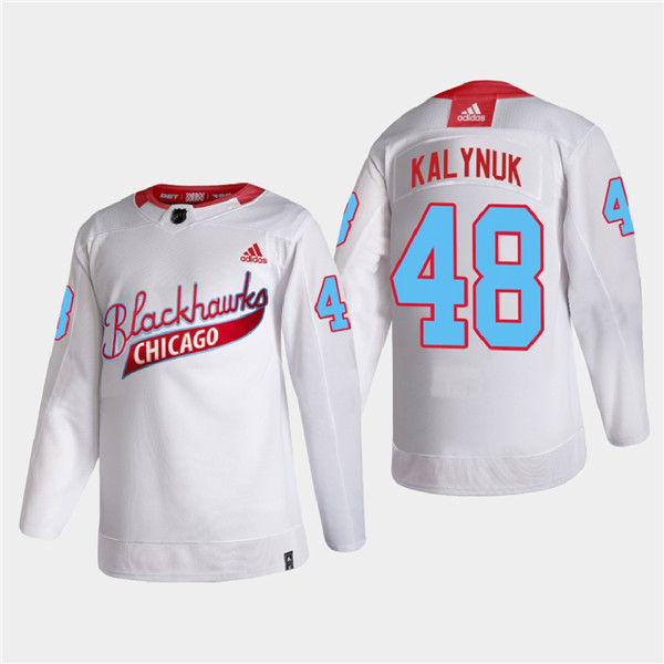 Chicago Blackhawks #48 Wyatt Kalynuk 2022 Community Night White Stitched Jersey