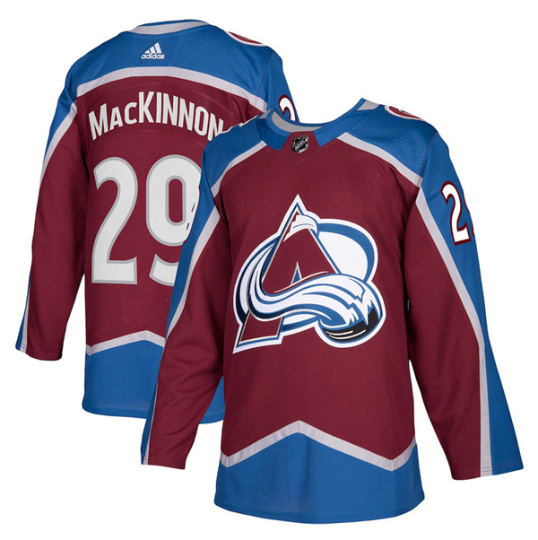 Colorado Avalanche #29 Nathan MacKinnon Burgundy Stitched Adidas Jersey