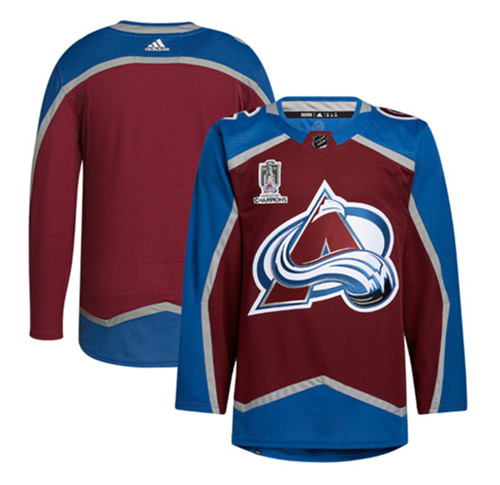 Colorado Avalanche Blank 2022 Stanley Cup Champions Patch Stitched Jersey