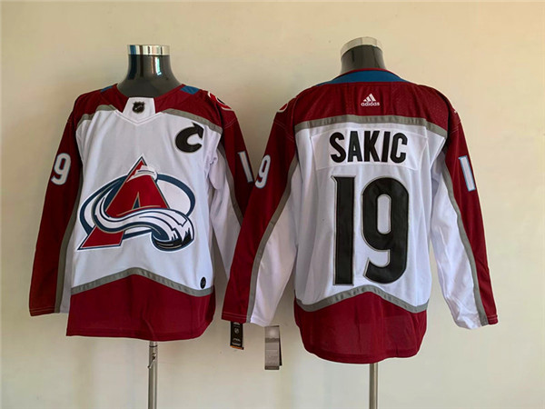 Colorado Avalanche #19 Joe Sakic White Stitched Jersey