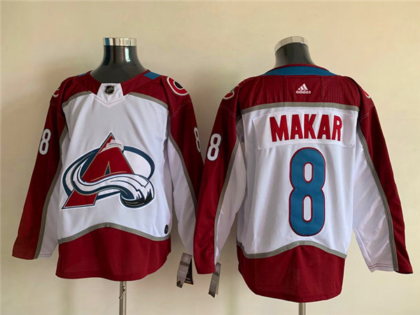 Colorado Avalanche #8 Cale Makar White Stitched Jersey