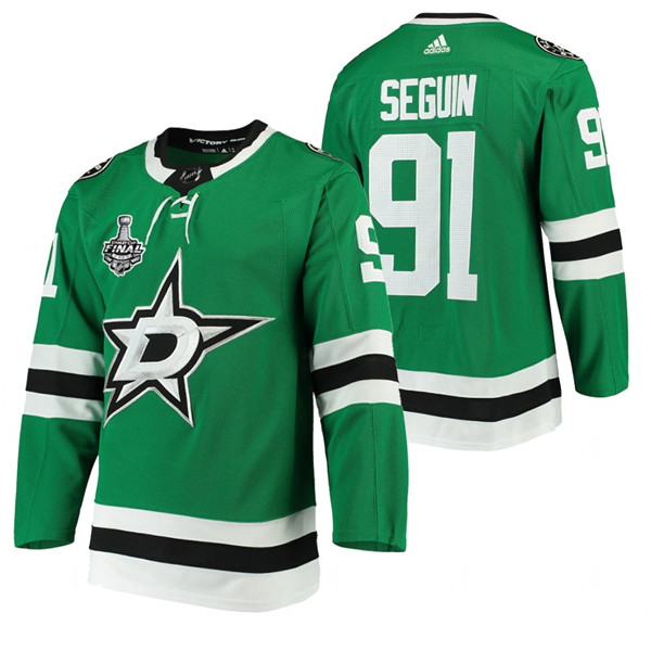 Dallas Stars 2020 Stanley Cup #91 Tyler Seguin Final Bound Green Stitched Jersey