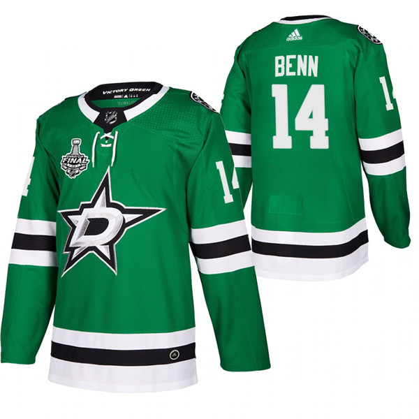 Dallas Stars 2020 Stanley Cup #14 Jamie Benn Final Bound Green Stitched Jersey