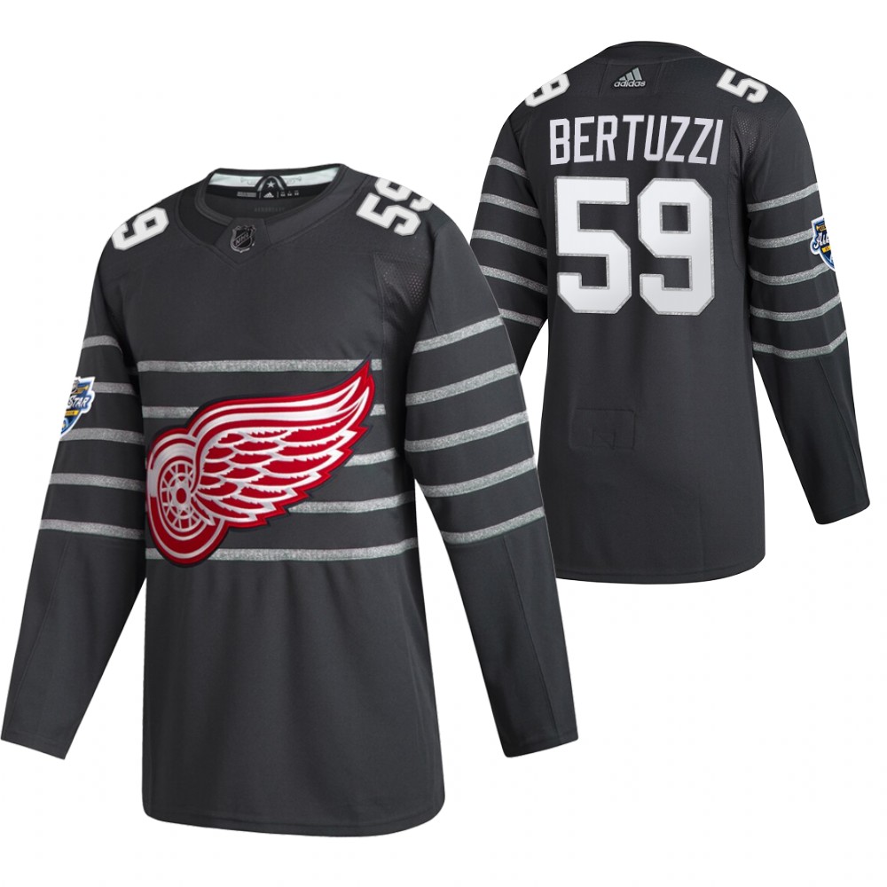 Detroit Red Wings #59 Tyler Bertuzzi 2020 Grey All Star Stitched Jersey