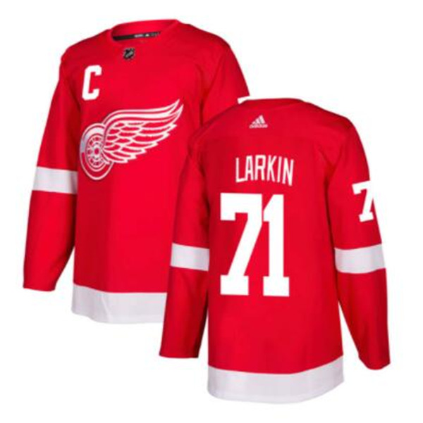 Detroit Red Wings #71 Dylan Larkin Red Stitched Jersey