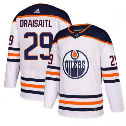 Edmonton Oilers #29 Leon Draisaitl White Stitched Jersey