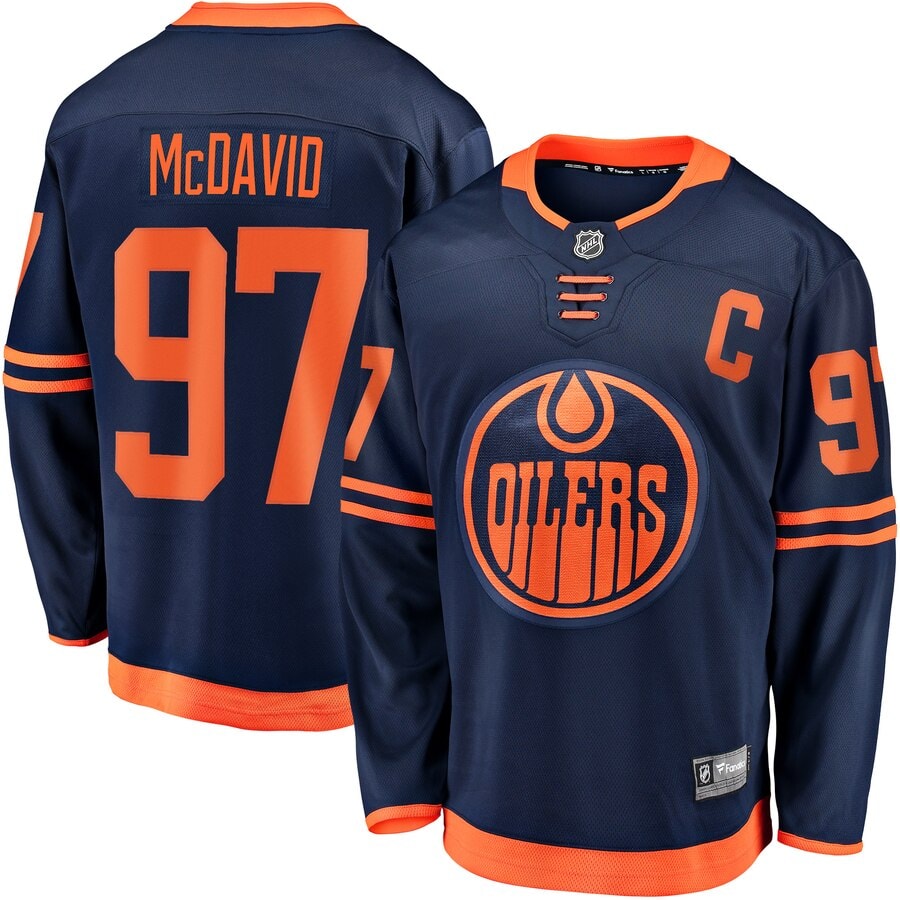 Edmonton Oilers 97 Connor McDavid Blue Stitched Jersey