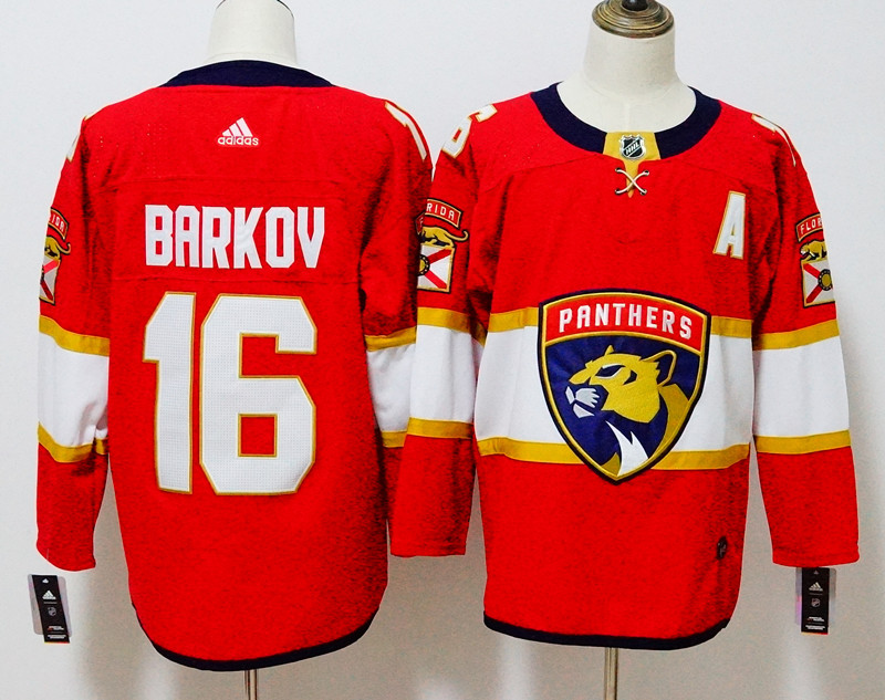 Florida Panthers #16 Aleksander Barkov Red Stitched Adidas Jersey