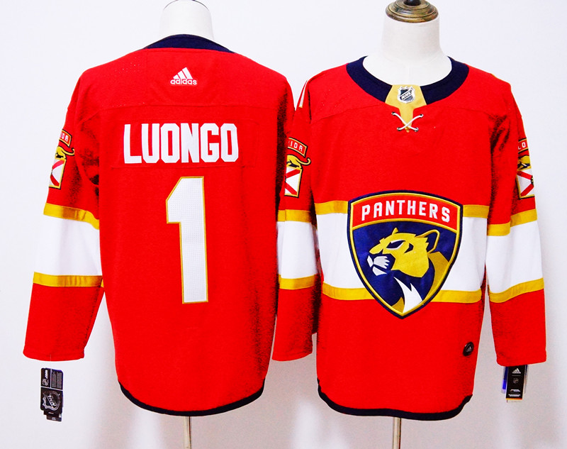 Florida Panthers #1 Roberto Luongo Red Stitched Adidas Jersey