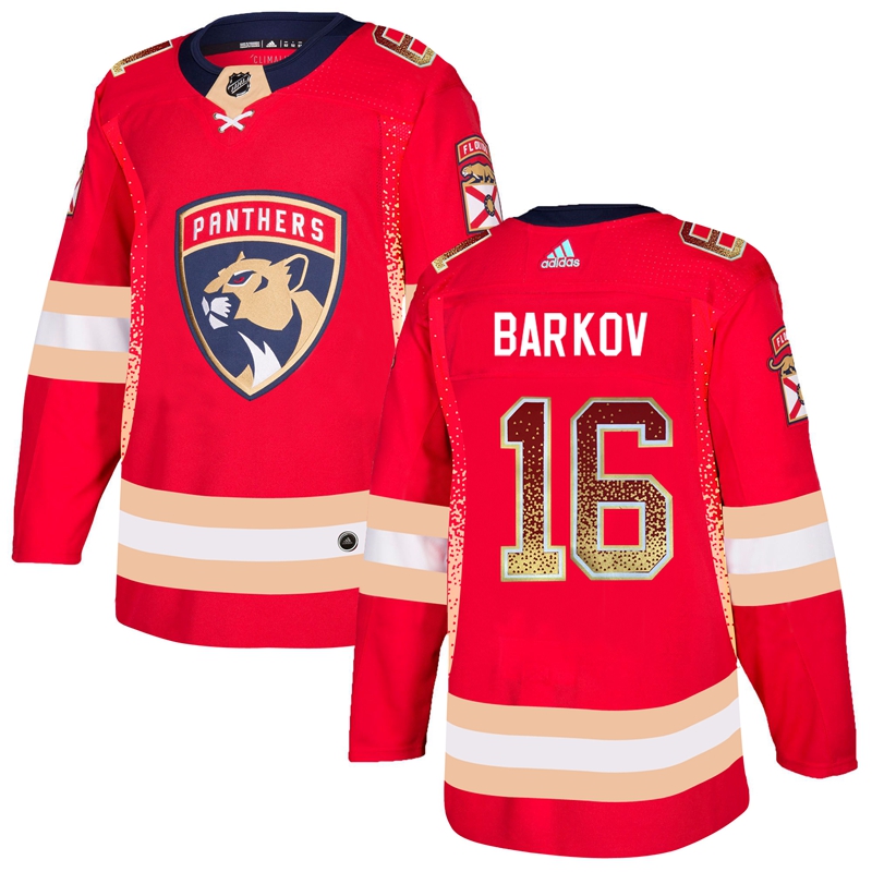 Florida Panthers #16 Aleksander Barkov Red Drift Fashion Stitched Jersey
