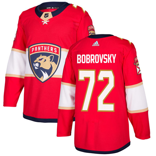 Florida Panthers #72 Sergei Bobrovsky Red Stitched Jersey