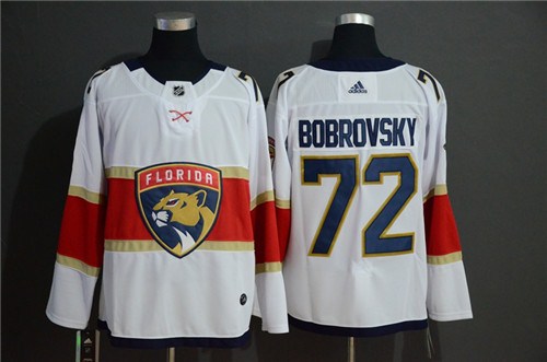 Florida Panthers #72 Sergei Bobrovsky White Stitched Jersey