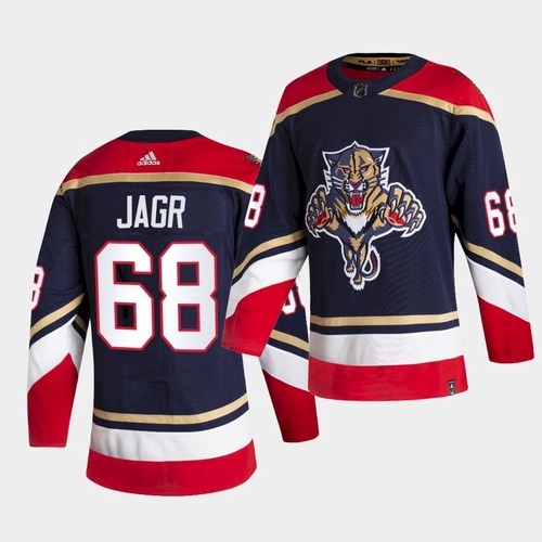 Florida Panthers #68 Jaromir Jagr Black 2020-21 Reverse Retro Stitched Jersey