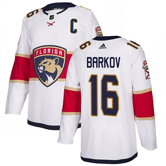Florida Panthers #16 Aleksander Barkov White Stitched Jersey