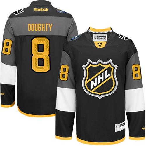 Los Angeles Kings #8 Drew Doughty Premier Black 2016 All Star Stitched Jersey