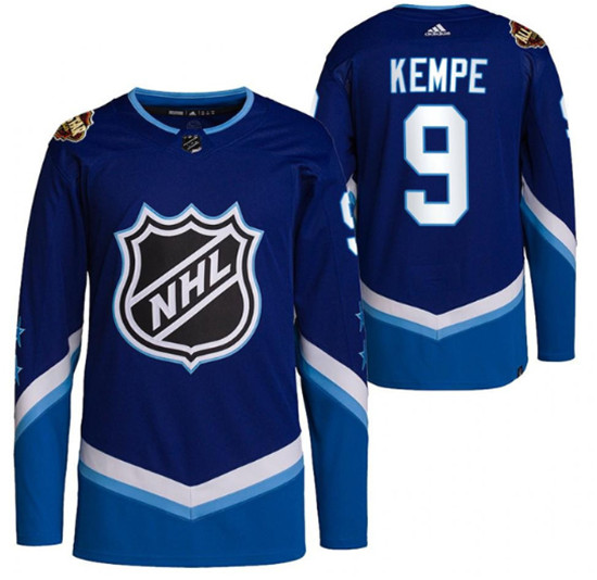 Los Angeles Kings #9 Adrian Kempe 2022 All-Star Blue Stitched Jersey