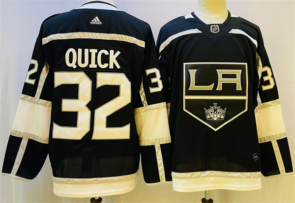 Los Angeles Kings #32 Jonathan Quick Black Stitched Jersey