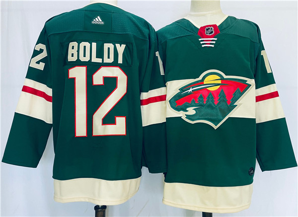 Minnesota Wild #12 Matt Boldy Green Stitched Jersey