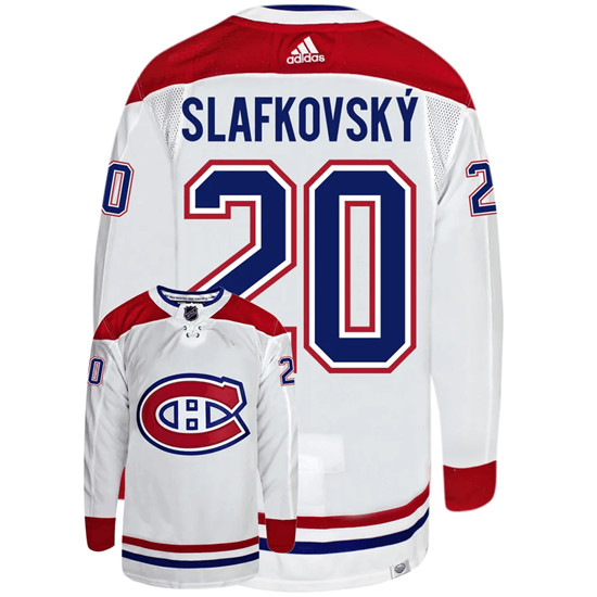 Montreal Canadiens #20 Juraj Slafkovsky White Stitched Jersey