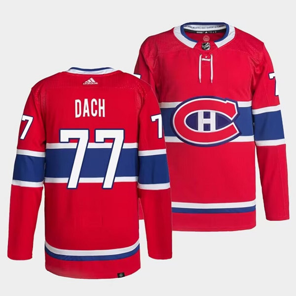 Montreal Canadiens #77 Kirby Dach Red Stitched Jersey