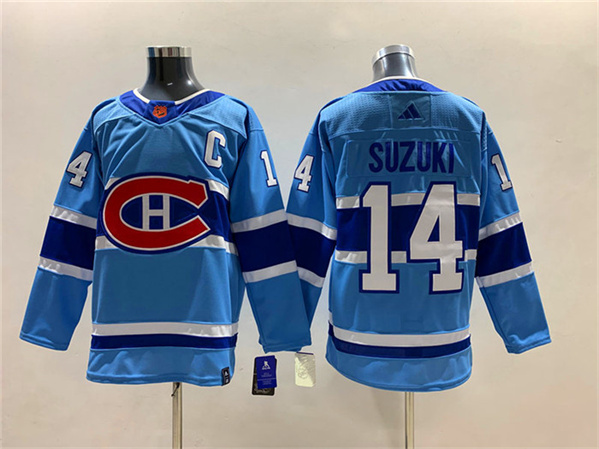 Montreal Canadiens #14 Nick Suzuki 2022-23 Reverse Retro Stitched Jersey