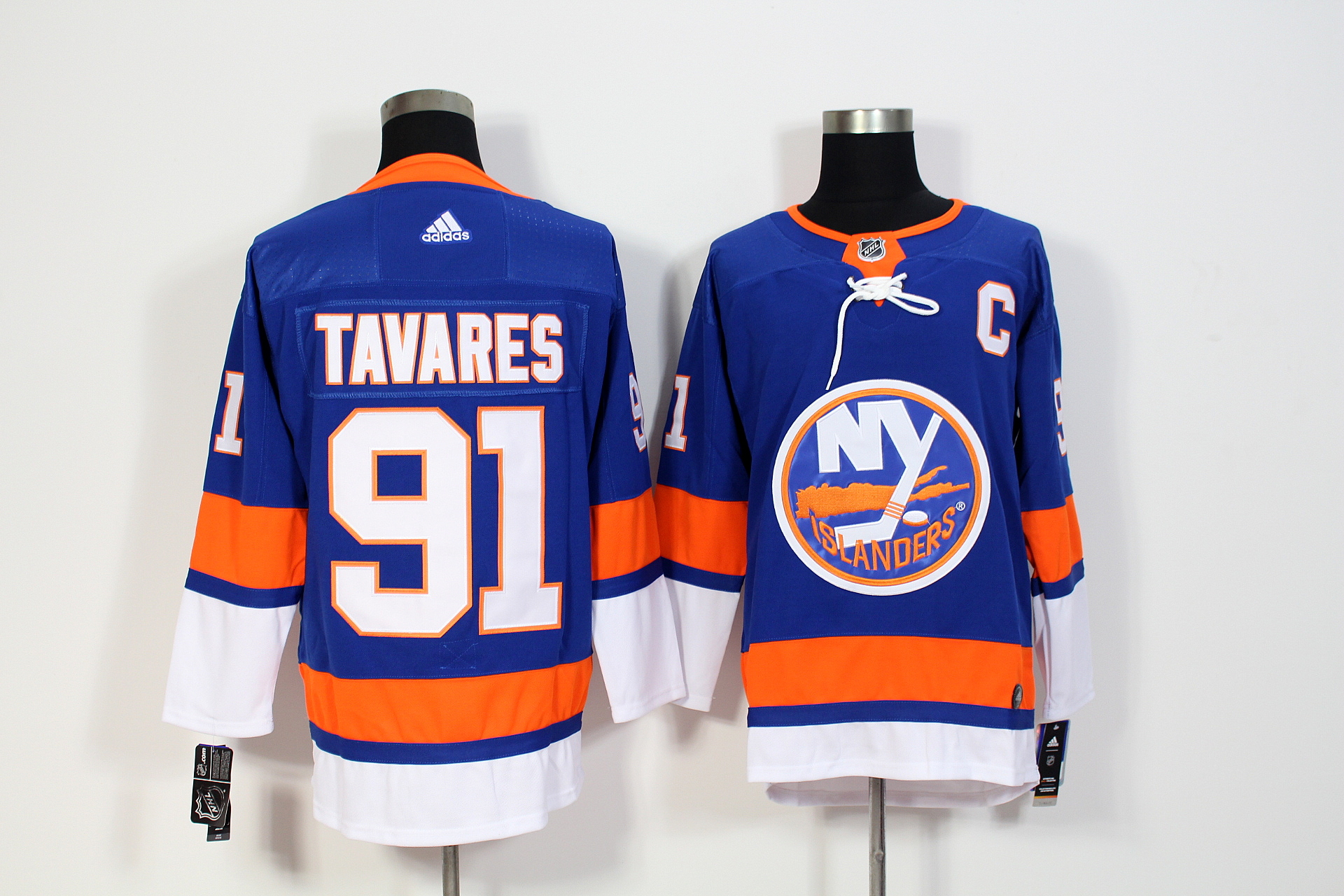 New York Islanders #91 John Tavares Royal Stitched Adidas Jersey