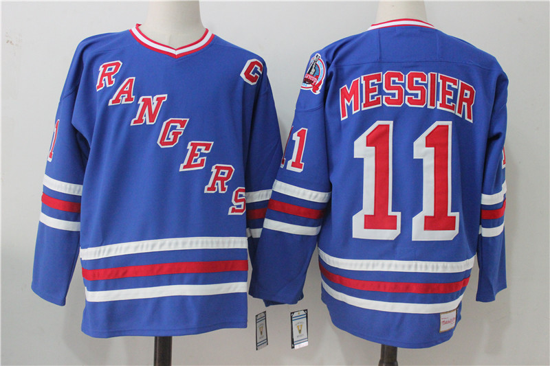 New York Rangers #11 Mark Messier Royal Throwback CCM Stitched Jersey