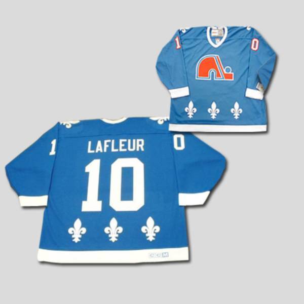 Nordiques #10 Guy Lafleur Stitched CCM Throwback Blue Jersey